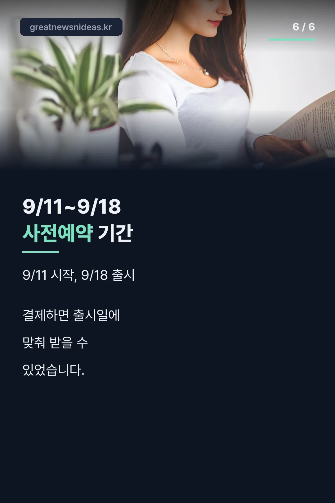 사전예약 기간 정리
