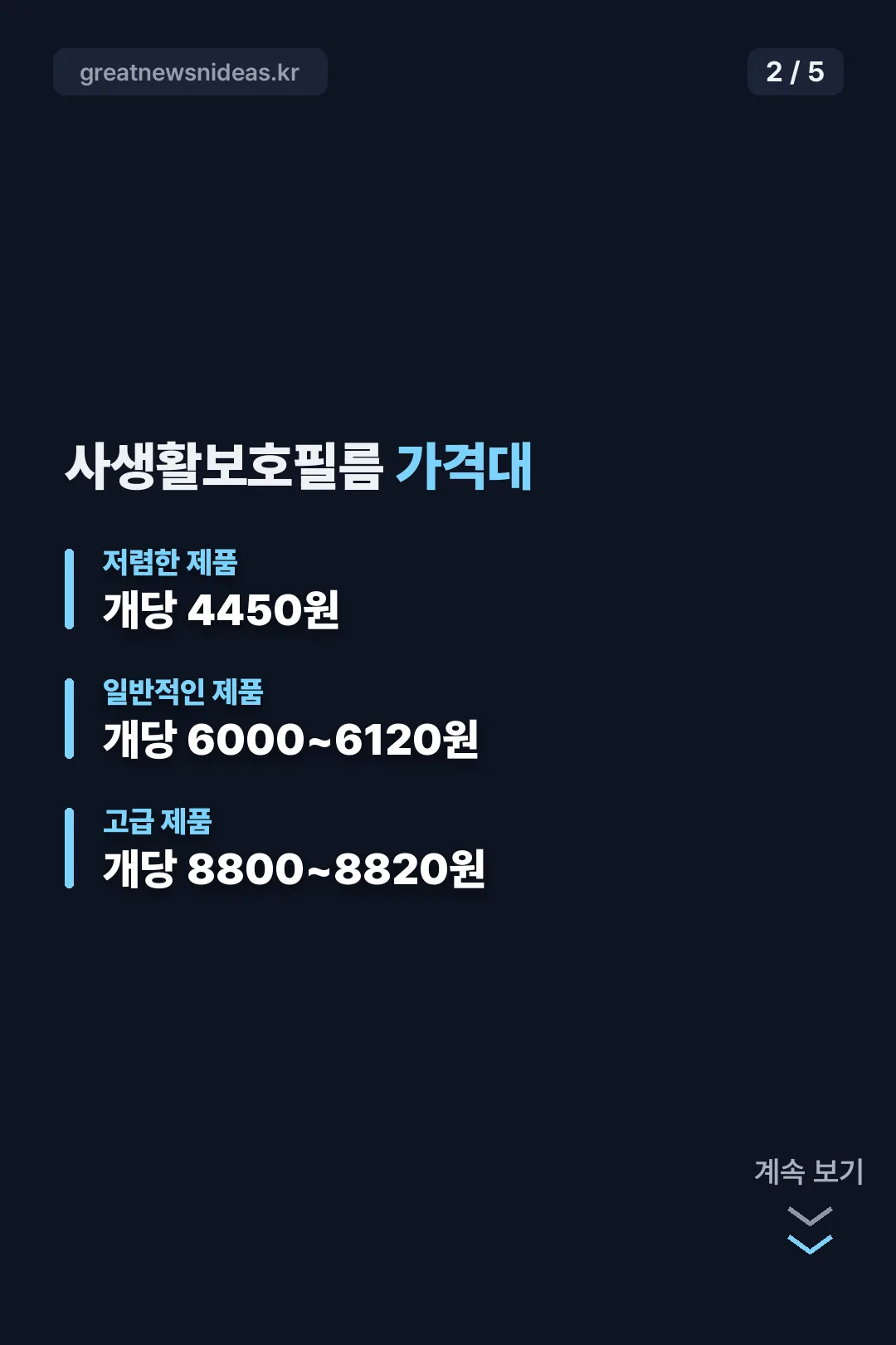 사생활보호필름 가격대